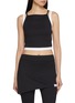 NYLORA Aubrey Sleeveless Mock Layered Ribbed Top