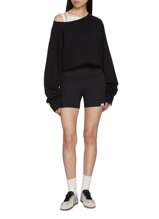 Figure View - Click To Enlarge - NYLORA - Aubrey Sleeveless Mock Layered Ribbed Top