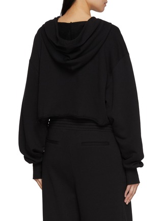 Back View - Click To Enlarge - NYLORA - Ivy Cropped Drawstring Hoodie