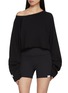 NYLORA Simone Long Sleeve Asymmetrical Cotton Blend Top