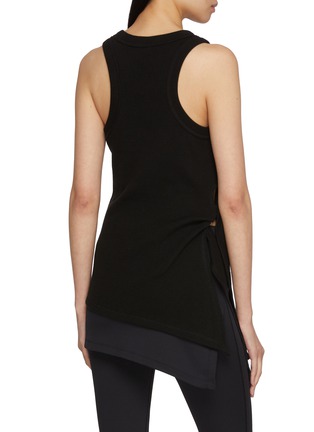 Back View - Click To Enlarge - NYLORA - Gabriel Asymmetric Sleeveless Cotton Top