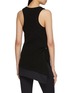 Back View - Click To Enlarge - NYLORA - Gabriel Asymmetric Sleeveless Cotton Top
