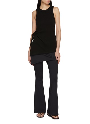 Figure View - Click To Enlarge - NYLORA - Gabriel Asymmetric Sleeveless Cotton Top