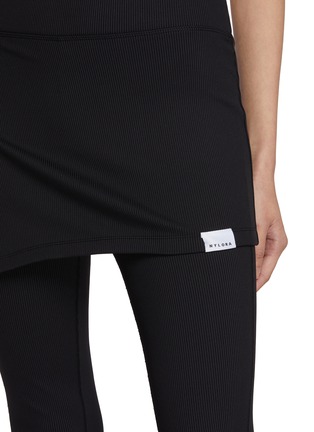  - NYLORA - Laura Asymmetrical Layered Skirt Ribbed Pants