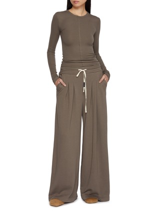 Figure View - Click To Enlarge - NYLORA - Destin Long Sleeve Ribbed Top