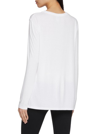 Back View - Click To Enlarge - NYLORA - Brooklyn Long Sleeve Side Slit Top