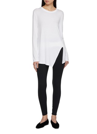Figure View - Click To Enlarge - NYLORA - Brooklyn Long Sleeve Side Slit Top