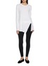 Figure View - Click To Enlarge - NYLORA - Brooklyn Long Sleeve Side Slit Top