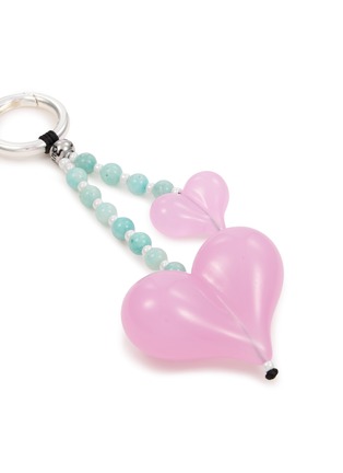 Detail View - Click To Enlarge - STRING TING - Rosewater Heart Bag Charm