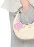 Front View - Click To Enlarge - STRING TING - Rosewater Heart Bag Charm