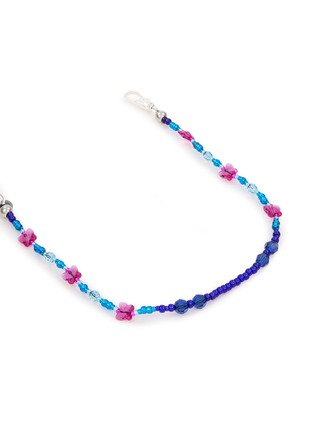 Detail View - Click To Enlarge - STRING TING - Aqua Flutter-wave Chain Wristlet Phone Strap