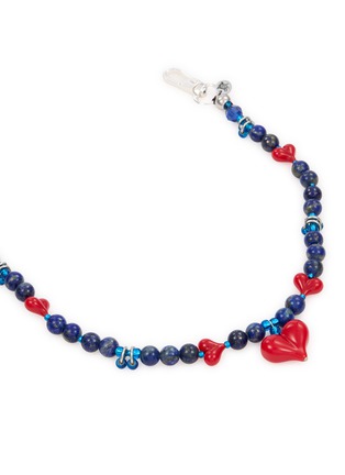 Detail View - Click To Enlarge - STRING TING - Blue Crush Lapis Chain Wristlet Phone Strap