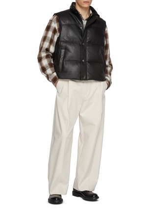 Figure View - Click To Enlarge - KRUF - Reversible Leather Vest