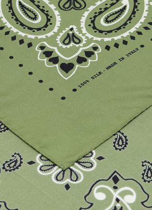 Detail View - Click To Enlarge - CALL IT BY YOUR NAME - Large Printed Silk Bandana