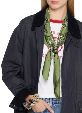 Figure View - Click To Enlarge - CALL IT BY YOUR NAME - Large Printed Silk Bandana