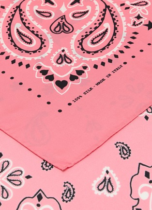 Detail View - Click To Enlarge - CALL IT BY YOUR NAME - Large Printed Silk Bandana