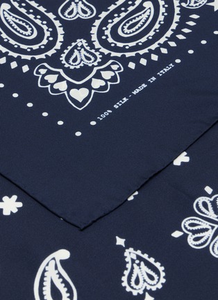 Detail View - Click To Enlarge - CALL IT BY YOUR NAME - Large Printed Silk Bandana