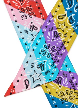 Detail View - Click To Enlarge - CALL IT BY YOUR NAME - Printed Silk Scarves