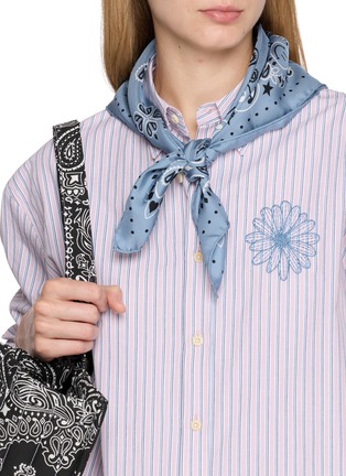 Figure View - Click To Enlarge - CALL IT BY YOUR NAME - Large Printed Silk Bandana