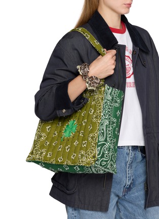 Figure View - Click To Enlarge - CALL IT BY YOUR NAME - Medium Cabas Clover Cotton Tote Bag