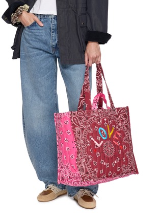 Figure View - Click To Enlarge - CALL IT BY YOUR NAME - Maxi Cabas Love Cotton Tote Bag