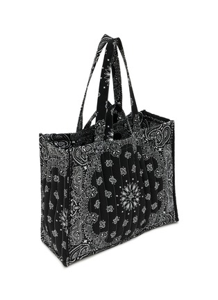 Detail View - Click To Enlarge - CALL IT BY YOUR NAME - Maxi Cabas Happy Face Cotton Tote Bag