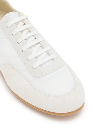 Detail View - Click To Enlarge - COMMON PROJECTS - Minimal Runner Suede Men's Sneakers