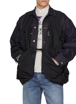 Front View - Click To Enlarge - CÔTE&CIEL - Large Po Smooth Hybrid Tote Bag