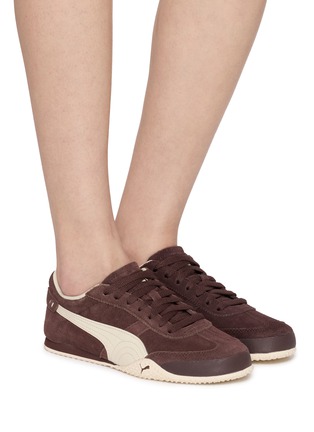 Figure View - Click To Enlarge - PUMA - Bella UT Suede Low Top Women's Sneakers