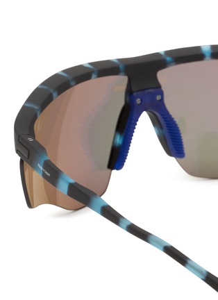 Detail View - Click To Enlarge - DISTRICT VISION - Junya Racer Acetate Irregular Sunglasses