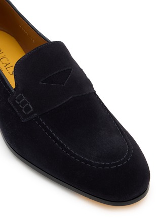 Detail View - Click To Enlarge - DOUCAL'S - Suede Penny Loafers
