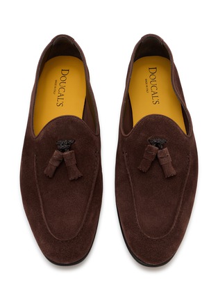 Detail View - Click To Enlarge - DOUCAL'S - Suede Penny Loafers