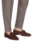 Figure View - Click To Enlarge - DOUCAL'S - Suede Penny Loafers