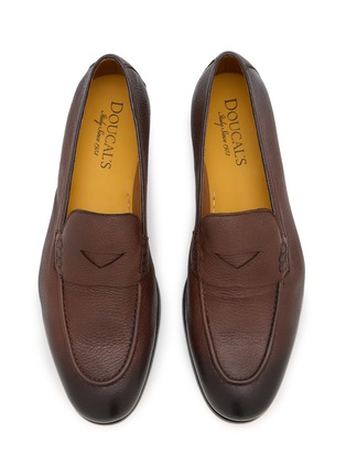 Detail View - Click To Enlarge - DOUCAL'S - Leather Penny Loafers