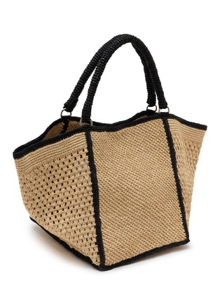 Detail View - Click To Enlarge - LIMAIA - Nivo Raffia Tote Bag