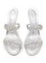 Detail View - Click To Enlarge - RENÉ CAOVILLA - Crystal-Embellished Satin Lambskin Sandals