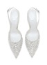 Detail View - Click To Enlarge - RENÉ CAOVILLA - 80 Floral Pearl Crystal Strass Slingback Pumps