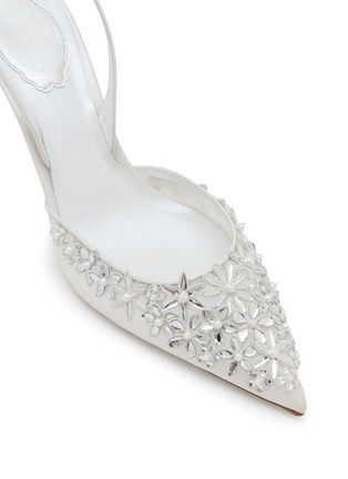 Detail View - Click To Enlarge - RENÉ CAOVILLA - 80 Floral Pearl Crystal Strass Slingback Pumps