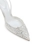 Detail View - Click To Enlarge - RENÉ CAOVILLA - 80 Floral Pearl Crystal Strass Slingback Pumps