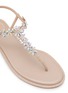 Detail View - Click To Enlarge - RENÉ CAOVILLA - Eva Strass Embellished Satin Thong Sandals