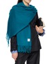 Figure View - Click To Enlarge - JOVENS - Waterweave Cashmere Shawl Scarf