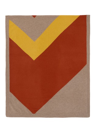 Detail View - Click To Enlarge - JOVENS - Zip Zag Cashmere Knit Shawl