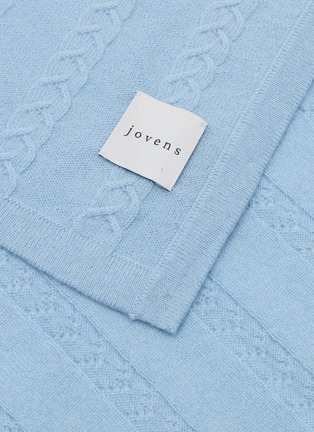 Detail View - Click To Enlarge - JOVENS - Cashmere Cable Knit Scarf