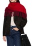 Figure View - Click To Enlarge - JOVENS - Bi Colour Fringed Cashmere Scarf