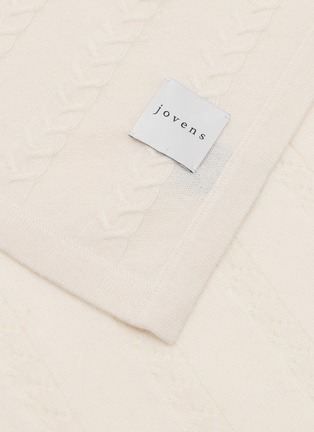 Detail View - Click To Enlarge - JOVENS - Cable Cashmere Scarf