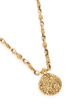 Detail View - Click To Enlarge - GOOSSENS - Céleste Collier Médaille Brass Necklace