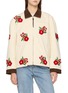 FOUND Hand Embroidered Floral Work Jacket