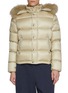 KRUF Detachable Raccoon Fur Trim Hood Quilted Down Jacket