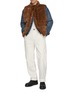 Figure View - Click To Enlarge - KRUF - Panelled Stand Collar Mink Fur Cashmere Down Vest