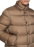  - KRUF - Detachable Raccoon Trim Hood Quilted Jacket